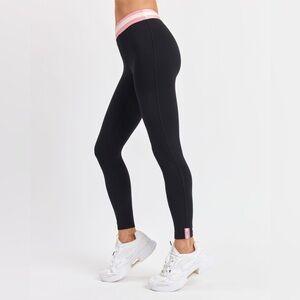 NWT Ayda LA Black Pink High Rise Jackson Leggings